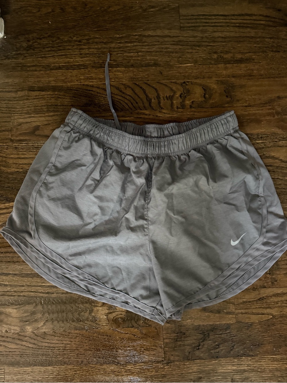 Nike Women's Light Gray Athletic Running Shorts